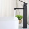 Grifo Lavabo Caño Alto Negro Humilis Coal Grifers