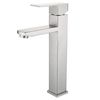 Grifo Lavabo Caño Alto Acero Pulido Humilis Hibera Grifers