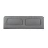 Cabecero Tapizado | Häusbed | Blume 160x50x7 | Cama 160 Microfibra Aquaclean Gris