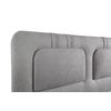 Cabecero Tapizado | Häusbed | Blume 160x50x7 | Cama 160 Microfibra Aquaclean Gris