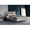 Cabecero Tapizado | Häusbed | Blume 145x50x7 | Cama 120 Microfibra Aquaclean Beige