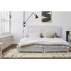 Cabecero Tapizado | Häusbed | Blume 145x50x7 | Cama 120 Polipiel Blanco