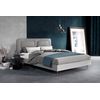 Cabecero Tapizado | Häusbed | Blume 145x50x7 | Cama 120 Microfibra Aquaclean Gris