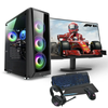 Pc Gaming Completo Pc Racing Pack - Amd Ryzen 5 8600g, 16gb Ram Ddr5, 1tb Ssd M.2, Rtx 4060, Windows 11 Pro – Wifi – Bluetooth - Monitor 24" Fullhd – Teclado, Ratón, Alfombrilla Y Cascos