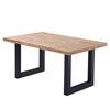 Mesa Comedor Lis Madera Miroytengo 160x100x75 Cm - Roble Y Negro