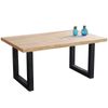 Mesa Comedor Lis Madera Miroytengo 160x100x75 Cm - Roble Y Negro