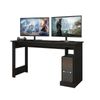 Mesa Gamer Melamina Miroytengo Nero 136 Cm - Negra