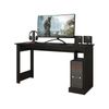 Mesa Gamer Melamina Miroytengo Nero 136 Cm - Negra