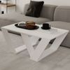 Mesa De Centro Trivial Color Blanco 110x40x60cm Comedor