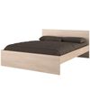 Cama De Dormitorio John 160x200 - Roble Brooklyn Y Negro