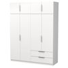 Armario Melamina Miroytengo 2c 203x157 Cm - Blanco Mate