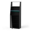 Miroytengo Pack Muebles De Oficina Venom Estilo Gamer Contemporáneo Color Negro Con Luz Led