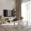 Mueble Mom Melamina Miroytengo 187 Cm - Roble Y Blanco