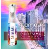 Ambientador De Hogar Miami  - Glamour Parfum - Pulverizador Con Aroma Cuero Floral - Ambientador Textil En Spray - Para Pulverizar En La Cama O En Cortinas - Reutilizable - 300 Ml