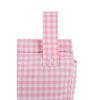 Bolsa Organizadora Para Carro De Bebé Mi Bollito Rosa Vichy 10 X 35 X 35 Cm