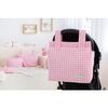 Bolsa Organizadora Para Carro De Bebé Mi Bollito Rosa Vichy 10 X 35 X 35 Cm