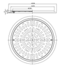 Reja Para Desagüe En De Aluminio Ø300mm