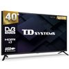 Televisor 40 Pulgadas Full Hd, Usb Grabador Reproductor, Sintonizador Digital Dvb-t2/c/s2 - Td Systems Prime40c19f