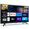 Smart Tv 32 Pulgadas Hd Hey Google Official Assistant Con Control Por Voz. Televisor Android 11 - Td Systems Prime32c19gle