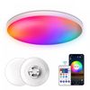 Plafón Led, Acrilico, Regulable 30w Cct + Rgb + Wifi  App + Mando A Distancia. Ø30cm  Blanco