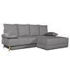 Sofa Chaise Longue Convertible En Cama Sigyn Gris Perla 4 Plazas 260x153 Cm Tanuk