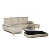 Sofa Chaise Longue Convertible En Cama Sigyn Crudo 4 Plazas 260x153 Cm Tanuk