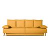 Sofa Chaise Longue Convertible En Cama Sigyn Mostaza 4 Plazas 260x153 Cm Tanuk