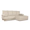 Sofa Chaise Longue Convertible En Cama Sigyn Beige 4 Plazas 260x153 Cm Tanuk