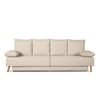 Sofa Chaise Longue Convertible En Cama Sigyn Beige 4 Plazas 260x153 Cm Tanuk