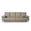 Sofa Chaise Longue Convertible En Cama Sigyn Marron 4 Plazas 260x153 Cm Tanuk