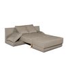 Sofa Chaise Longue Convertible En Cama Sigyn Marron 4 Plazas 260x153 Cm Tanuk