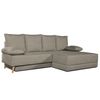 Sofa Chaise Longue Convertible En Cama Sigyn Marron 4 Plazas 260x153 Cm Tanuk