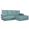 Sofa Chaise Longue Convertible En Cama Sigyn Turquesa 4 Plazas 260x153 Cm Tanuk