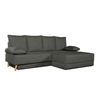Sofa Chaise Longue Convertible En Cama Sigyn Negro 4 Plazas 260x153 Cm Tanuk