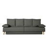 Sofa Chaise Longue Convertible En Cama Sigyn Negro 4 Plazas 260x153 Cm Tanuk