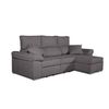 Sofa Chaise Longue Convertible En Cama Darg Derecha Gris Marengo 3 Plazas 235x148 Cm Tanuk