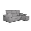 Sofa Chaise Longue Convertible En Cama Darg Derecha Gris Perla 3 Plazas 235x148 Cm Tanuk