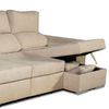 Sofa Chaise Longue Convertible En Cama Darg Derecha Crudo 3 Plazas 235x148 Cm Tanuk