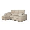 Sofa Chaise Longue Convertible En Cama Darg Izquierda Crudo 3 Plazas 235x148 Cm Tanuk