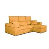 Sofa Chaise Longue Convertible En Cama Darg Derecha Mostaza 3 Plazas 235x148 Cm Tanuk