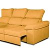 Sofa Chaise Longue Convertible En Cama Darg Izquierda Mostaza 3 Plazas 235x148 Cm Tanuk