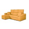 Sofa Chaise Longue Convertible En Cama Darg Izquierda Mostaza 3 Plazas 235x148 Cm Tanuk