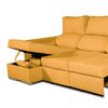 Sofa Chaise Longue Convertible En Cama Darg Izquierda Mostaza 3 Plazas 235x148 Cm Tanuk