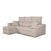 Sofa Chaise Longue Convertible En Cama Darg Izquierda Caoba 3 Plazas 235x148 Cm Tanuk