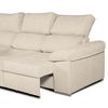 Sofa Chaise Longue Convertible En Cama Darg Izquierda Beige 3 Plazas 235x148 Cm Tanuk