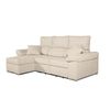 Sofa Chaise Longue Convertible En Cama Darg Izquierda Beige 3 Plazas 235x148 Cm Tanuk