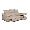 Sofa Chaise Longue Convertible En Cama Darg Derecha Mink 3 Plazas 235x148 Cm Tanuk