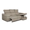 Sofa Chaise Longue Convertible En Cama Darg Derecha Marron 3 Plazas 235x148 Cm Tanuk