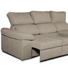 Sofa Chaise Longue Convertible En Cama Darg Derecha Marron 3 Plazas 235x148 Cm Tanuk