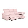 Sofa Chaise Longue Convertible En Cama Darg Derecha Salmon 3 Plazas 235x148 Cm Tanuk